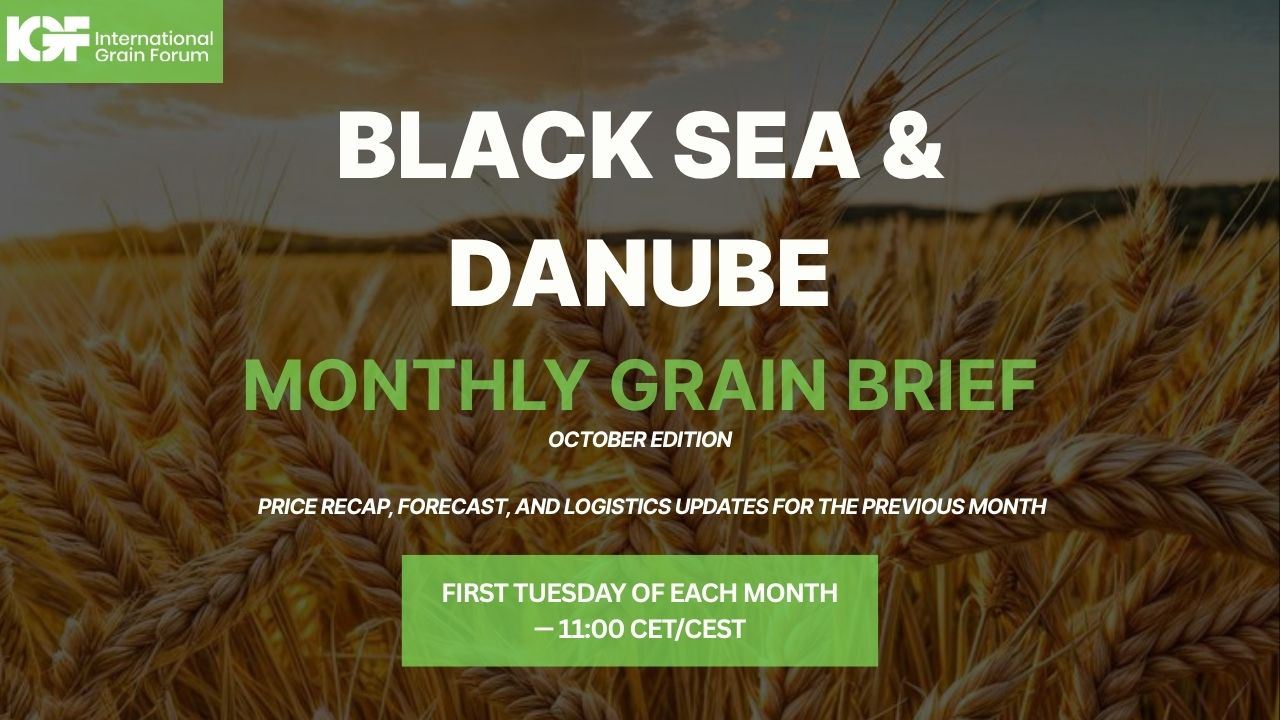 Black Sea  Danube Monthly Grain Brief — October 2025